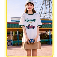 Áo thun nữ PHỐI VIỀN In hình SNOOPY siêu xinh ANHSTORE áo phông nữ in hình viền cổ Basic thời trang