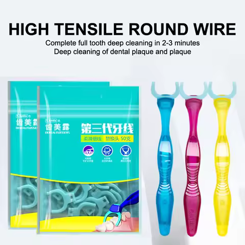 Replaceable Dental Floss Super Fiber Wire And Soft Floss Dental Teeth Sticks Home Oral Care Hygienic