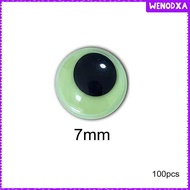 [Wenodxa] Glow in The Dark Eyes Wiggly Eyes Luminous Paste on Movable Eyes Googly Eyes for Halloween