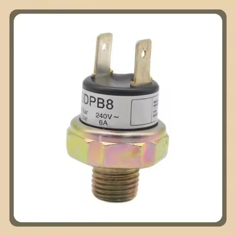 Air Compressor Pressure Control Switch Valve Horn SDPB8 240V 6A 6BAR-8BAR OFF 8BAR ON 6BAR