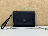 ✨99新🥳全港最平🌈Louis Vuitton LV MyLockMe Chain Pochette M63926 Black 黑色💖可手拎 可單肩👏現貨 支持陪驗 #女裝手袋 #包包 #hand b