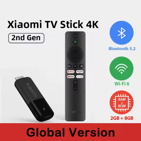 Xiaomi TV Stick 4K 2nd Gen Global Version 2025 6nm Quad-Core TV Dongle Portable Streaming Media Wifi