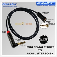 CN HEAD - audio cable Mini Female TRRS 3.5 mm to Akai L Stereo BK GEISLER - WANG