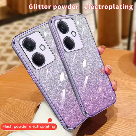 Luxury Electroplating Soft Glitter Powder Phone Case For OnePlus Nord CE2 Lite CE3 Lite CE4 5G Shock