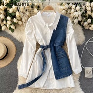 Nomi Tunic DENIM JEANS KOREAN STYLE HITS