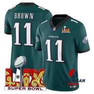 2025 Super Bowl LVX Men's Philadelphia Eagles A.J. Brown NFL Black Limited American Football Jersey