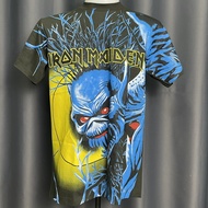 เสื้อวง Iron maiden สไตล์วินเทจ สกรีนทั้งตัว OVP