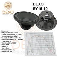 READY Speaker Komponen 15 Inch Dexo SY15-10 Coil 3 Inch 400 Watt