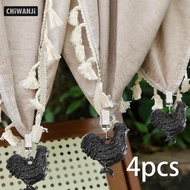 [CHiWANJi] 4 Pieces Tablecloth Weights Clips on Tablecloth Weights for Home Picnic