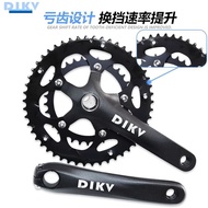 Road Bike Hollow Integrated Chainring 50/34T18/20/22 Speed Double-Piece Large Chainring Aluminum All