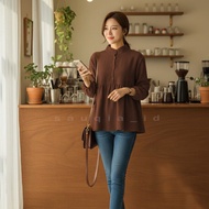 KATUN ARINA BLOUSE COTTON RAYON CRINKLE WOMEN'S MUSLIM BLOUSE/