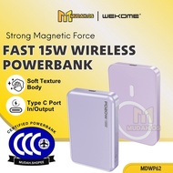 WEKOME Original 3C Powerbank CCC 15W Fast Charging Magnetic Slim Wireless 10000mAh Type C Port Compa