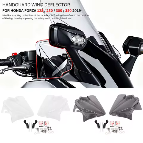 New Side Windshield Windscreen Wind Deflector For Honda forza 250 FORZA 300 Forza 350 Handguards For