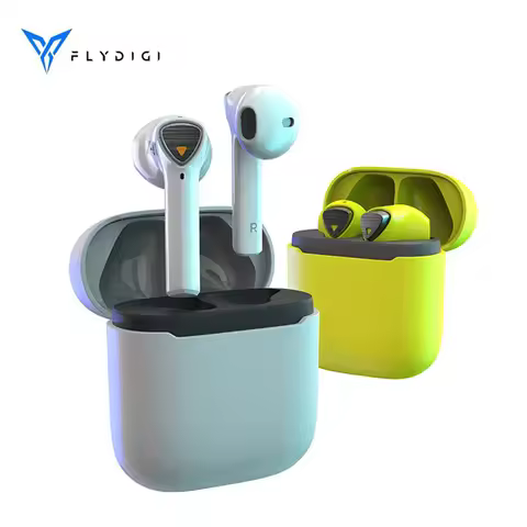 FlyDiGi earphone CyberFox X1 headset Bluetooth Wireless TWS Low Delay In-ear noise cancelling touch 