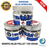 Kenryu SUPREME Blue SPIRULINA I AM Blue Premium Blue PELLET Fish PELLET Feed Blue Channa Louhan Cichlid Siklid Premium Blue Aquamarine Fish