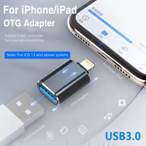 Lightning Male to USB3.0 Female OTG Adapter Lightning to USB U-disk Reading Data Transfer Converter 