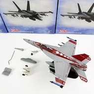 Model เรือลำตัวเดียวผสมเหล็กและทองแดง F/A-18 Rattlesnake Squadron F18 Shipborne Aircraft Static Fini