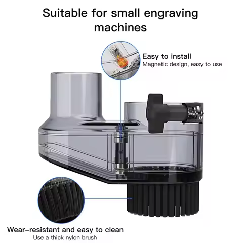 ABJT CNC Dust Cover Cleaner 45mm Dust Brush Cover for 3018 Series CNC Router/CNC Machines Spindle Mo