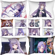 Genshin Impact Keqing Character Pillow Case Sofa Car Waist Throw Cushion Cover Home Decor