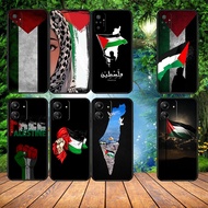 soft black Vivo Y19 U3 Y21 Y33S Y21S Y95 Y93 Y91 V9 Y85 Y89 Flag of Palestine1 phone case