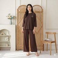 KATUN NJW - LONNA Women's Long Sleeve Suit & Long Pants Made of Cotton - Women's Suit baju set selua