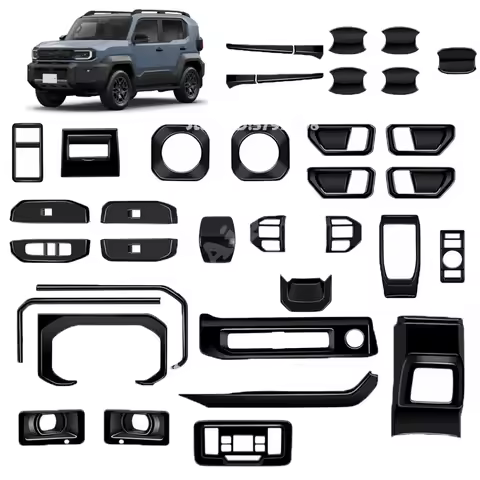 RHD ABS glossy black For Toyota Land Cruiser FJ 2026 2027 window rise switch gear shift panle ACvent