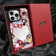 CASETiFY Co-branded Cute HelloKitty 50th Anniversary Katie Magnetic Apple 16promax Mobile Phone Case