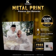 Kinzoku Square Metal Print 0.65mm - Customize Photo into Metal [ Suitable for any photo ] poster wal
