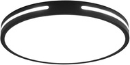Black Round Ultra-thin And Simple Flush Mount Ceiling Light Tri-color Light Adjustable Ceiling Lamp 