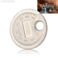 LOOKSHOW 0.6-2.4mm Range Spark Plug Gage Gap Tool Car Feeler Spark Plug Gap Coin-Type Measurement To