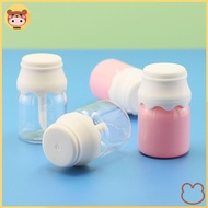 aosun 8ML Milk Bottle Cute Lip Gloss Tube Transparent Pink Empty Bottle Lips Glaze Sample Container 