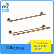 SORENTO Gold Color Towel Bar 75cm SRT442-GY SRT453GY Single Towel Bar Double Towel Bar Bathroom Towe
