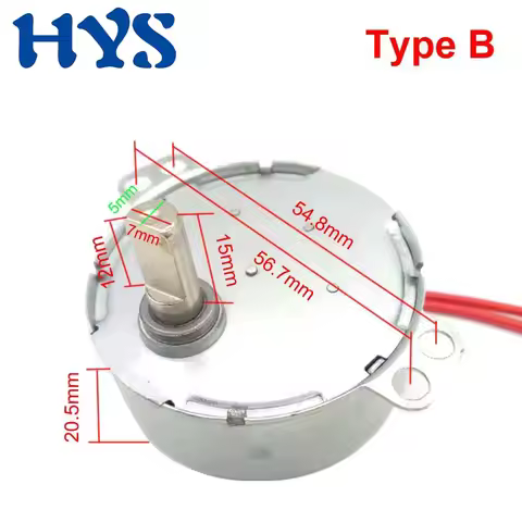 AC Synchronous Motor Permanent Magnet 4W 50/60Hz AC110V 5V 6V 9V 12V 24V CW CCW TYC-50 TYC49 TYJ50 5