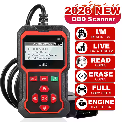 V410 Car Diagnostic Scanner Tool Automotive OBD2 Scanner for Engine Health Check with Color Screen 2
