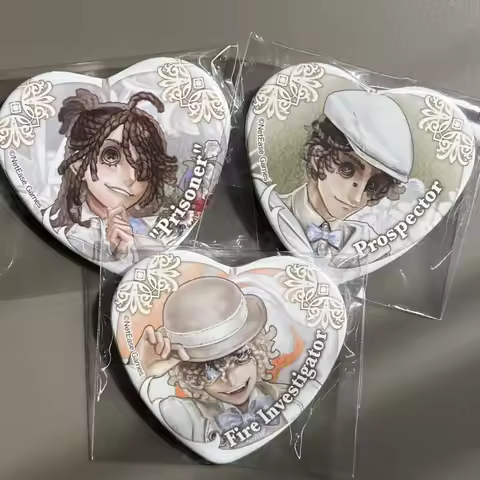 Identity V Luca Balsa Norton Campbell Florian Brand White Day Metal Badge Brooch Pin Collection Itab