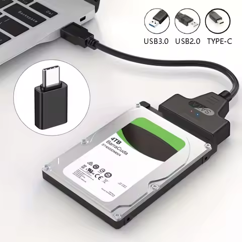 SATA to USB Cable USB 3.0 2.0 to SATA III Hard Driver Adapter Compatible for 2.5 inch External HDD S