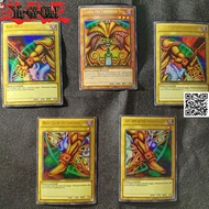 Yugioh ombo 5 lá vị thần sức mạnh Secret Rare Exodia The Forbidden One hiệu ứng nền cát ánh xạ ai cậ