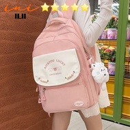 schoolbag beg bahu kartun comel beg sekolah pelajar girl ins beg ringan beg sekolah Student backpack