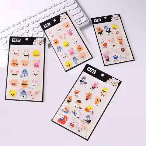Straykids Stray Children SKZoo Cartoon Anime Transparent PVC Stickers Creative Stickers Decoration