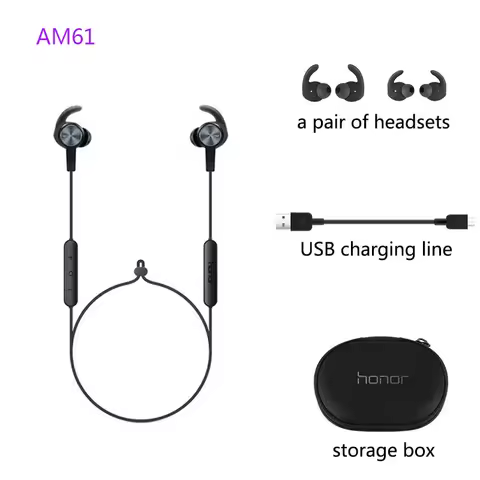 New original xsport am61 headset bluetooth wireless connection with microphone in-ear charging simpl