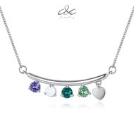 18k White Gold Plated with Swarovski Necklace