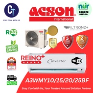 ACSON R32 - A3WM Non Inverter / Inverter 5 AVO Series Air Conditioner (1.0HP~2.5HP)