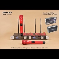 Ashley axt200 wireless microphone with 2 microphones Original