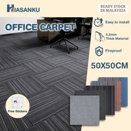 Office Carpet (50X50CM) Non Slip Floor Tiles Carpet Bedroom Living Room Square Mat Rug Puzzle - Karp