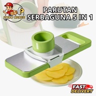 STAINLESS STEEL VEGETABLE CUTTER 5-IN-1 Multifunctional Grater and Grater Multipurpose Grater and Sl