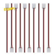 50Pcs LED Tape Connector 2Pin LED Strip Accessories Connectors for 2835 3528 5050 5730 5630 SMD LED 