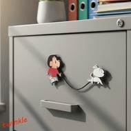 TWINKLE1 3/4PCS/SET Crayon Shin Chan Fridge Magnets, Plastic Decorative 3D Rotatable Fridge Magnets,
