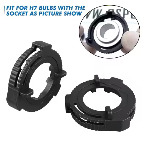 2x H7 LED Bulb Adapters Headlight Retainer Holder For Ford Fiesta