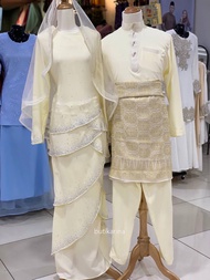 size 34-56 KURUNG MODEN LAYER GLITTER ANNA CREAM KRIM | SET BAJU NIKAH CREAM KRIM | BAJU NIKAH SAIZ BESAR  | BAJU PENGANTIN PLUS SIZE | KURUNG MODEN CREAM SAIZ BESAR | BAJU MELAYU NIKAH KRIM SAIZ BESAR | BAJU MELAYU NIKAH CREAM PLUS SIZE