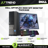 DELL OPTIPLEX 3020 DESKTOP PACKAGE | INTEL CORE i5-4TH GEN, 250GB HDD, 4GB RAM | 17" LCD MONITOR | REFURBISHED | TTREND MALOLOS